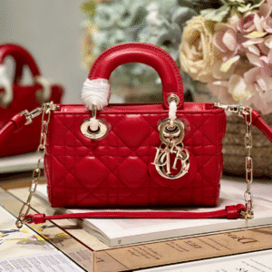 Dior Mini Horizontal Princess Diana Bag - Red 49861 | Sandra Bags