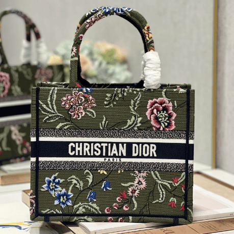 Dior Mini Book Tote Shopping Bag - Green 21999 | Sandra Bags