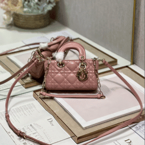 Dior Mini Horizontal Diana Bag - Pink 65200 | Sandra Bags