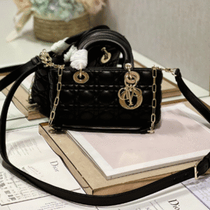 Dior Medium Horizontal Diana Bag - Black 86663 | Sandra Bags