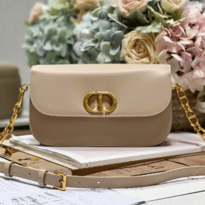 Dior Montaigne Avenue Enamel Chain Handbag - Ivory Gray 64394 | Sandra Bags