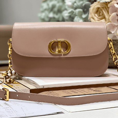 Dior Montaigne Avenue Enamel Chain Handbag - Vintage Powder 27657 | Sandra Bags