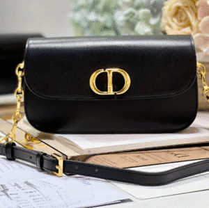 Dior Montaigne Avenue Enamel Chain Handbag - Black 48127 | Sandra Bags