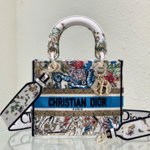 Dior Lady D-Lite Bag - White/Black 41906 | Sandra Bags