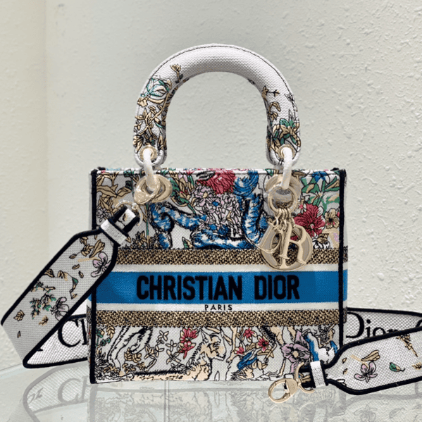 Dior Lady D-Lite Bag - White/Black 41906 | Sandra Bags