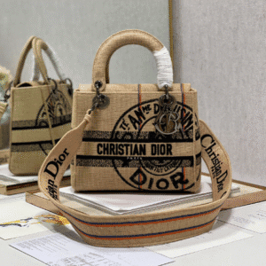 Dior Lady Embroidered Concubine Dai Bag - Brown 89276 | Sandra Bags