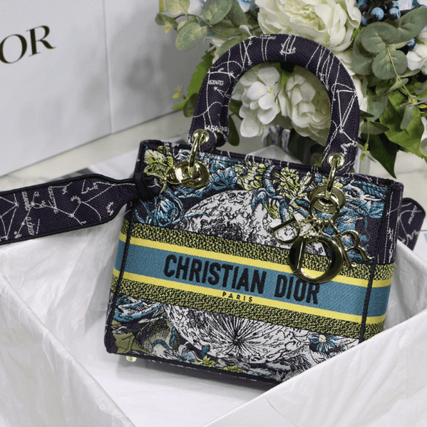 Dior Lady D Embroidery Series - Blue Constellation 30855 | Sandra Bags