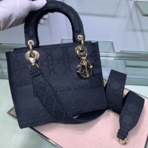 Dior Five-Grid Cannage Pattern D-Lite Handbag - Blue 22020 | Sandra Bags