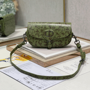 Dior Bobby East-West Handbag - Green Print 44307 | Sandra Bags