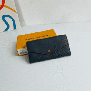 Louis Vuitton Monogram Envelope Style Sarah Wallet - Blue 52001 | Sandra Bags