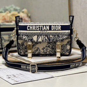 Dior Christian Paris Messenger Bag - Octagonal Star Blue 69191 | Sandra Bags
