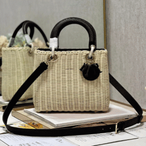 Dior Five-Compartment Basket Bag - Black Snakeskin 90759 | Sandra Bags