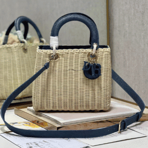 Dior Five-Compartment Basket Bag - Blue Snakeskin 72276 | Sandra Bags