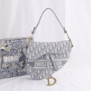 Dior Christian Top Saddle Bag - White 79101 | Sandra Bags