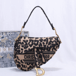 Dior Christian Top Saddle Bag - Black 78681 | Sandra Bags