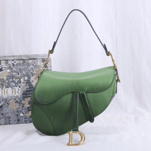 Dior Hot Top Saddle Bag - Green 36494 | Sandra Bags