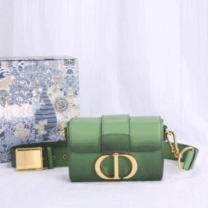 Di0r 30 Montaigne Small Gradient Color Box Bag -  Green 74889 | Sandra Bags