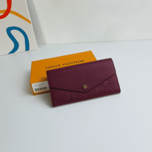 Louis Vuitton Monogram Envelope Style Sarah Wallet - Fuchsia 73349 | Sandra Bags