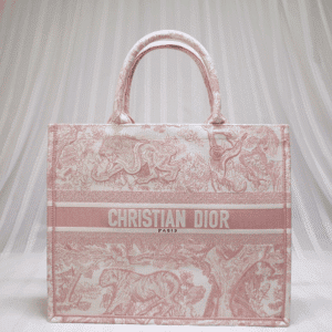 Dior Women Book Tote Cloth Tote Bag - Pink 44674 | Sandra Bags
