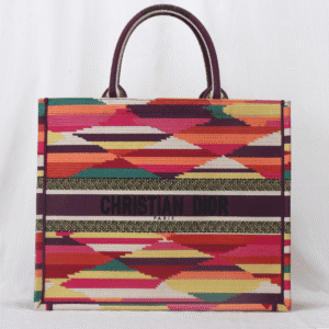 Dior Small Book Tote Multicolor Patchwork Embroidery Handbag 35289 | Sandra Bags