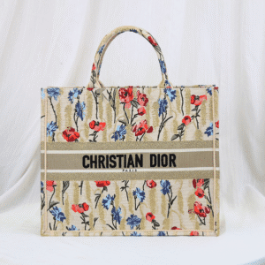 Dior Hibiscus Small Book Tote Bag 42038 | Sandra Bags