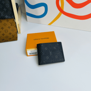 Louis Vuitton Taurillon Leather Wallet - Black 47236 | Sandra Bags