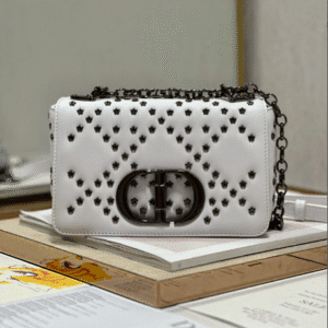 Dior Small Caro Handbag - Pentagonal Star White Gun Buckle 34901 | Sandra Bags