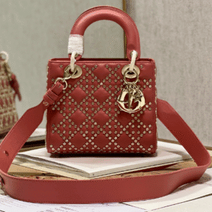 Dior Mini Lucky Star Shaped Rivet Beads Handbag - Red 31057 | Sandra Bags