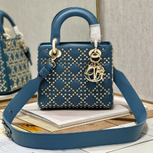 Dior Mini Lucky Star Shaped Rivet Beads Handbag - Blue 81775 | Sandra Bags