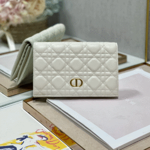 Dior Caro Wallet - White 38893 | Sandra Bags