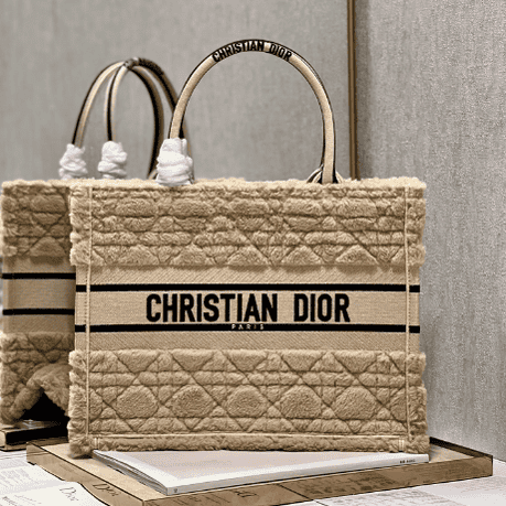 Dior Medium Book Tote Shopping Bag - Apricot 80802 | Sandra Bags