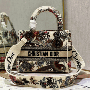 Dior Lᴀᴅʏ Embroidered Concubine Diana Bag - White Magpie 20352 | Sandra Bags