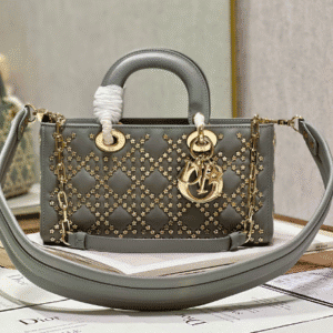 Dior Horizontal Diana Lady D−Joy Bag - Gray 16738 | Sandra Bags