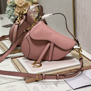 Dior Large Saddle Handbag - Vintage Pink 22076 | Sandra Bags