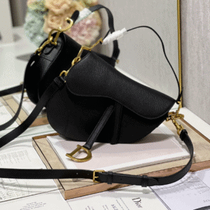 Dior Large Saddle Handbag - Black 69007 | Sandra Bags