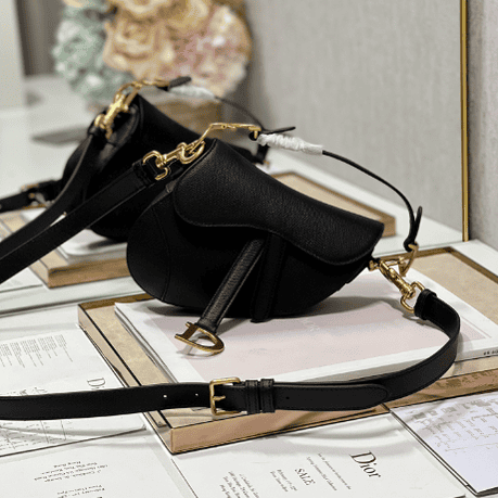 Dior Small Saddle Handbag - Black 47017 | Sandra Bags