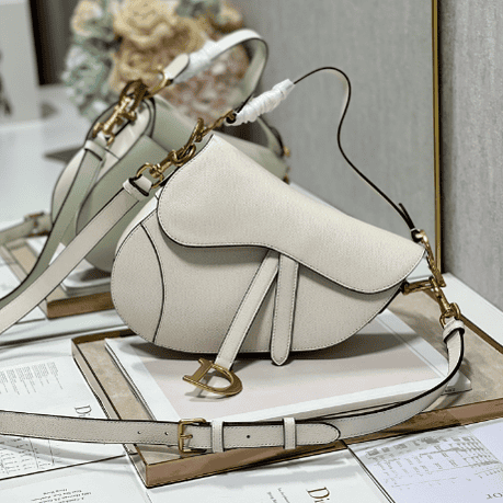 Dior Large Saddle Handbag - Off White 69707 | Sandra Bags