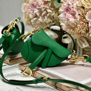 Dior Super Mini Saddle Bag - Green 12540 | Sandra Bags