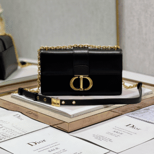 Dior 30 Montaigne East-West Chain Handbag - Black 72233 | Sandra Bags