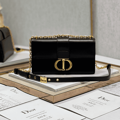 Dior 30 Montaigne East-West Chain Handbag - Black 72233 | Sandra Bags