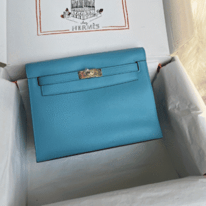 Hermes Kelly DanSe Handbag - Northern Blue (Golden Buckle) 38418 | Sandra Bags