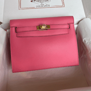Hermes Kelly DanSe Handbag – Pink (Golden Buckle) 65932 | Sandra Bags