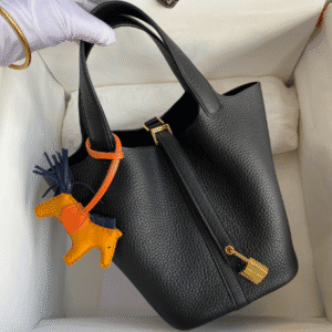 Hermes Vegetable Basket Picotin - Black 67461 | Sandra Bags