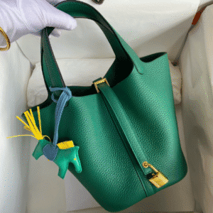 Hermes Vegetable Basket Picotin - Green 59265 | Sandra Bags