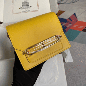 Hermes Pig Nose Bag - Amber Gold 13822 | Sandra Bags
