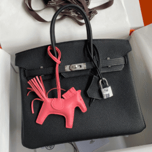 Hermes Birkin Hand-Stitched Handbag - Black (Silver Buckle) 62030 | Sandra Bags