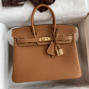 Hermes Birkin Hand-Stitched Handbag - Brown (Golden Buckle) 57936 | Sandra Bags