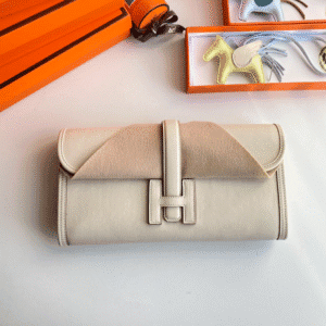 Hermes Jige Elan Sheepskin Lining Bag - White 86459 | Sandra Bags
