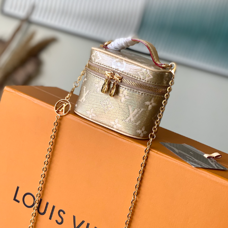 Louis Vuitton Micro Vanity Handbag - Gold 93208 | Sandra Bags