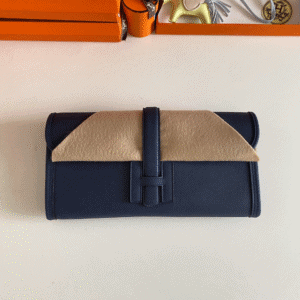 Hermes Jige Elan Sheepskin Lining Bag - Sapphire Blue 62636 | Sandra Bags